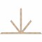 Ekena Millwork Saratoga Smooth Timber Gable Bracket, Douglas Fir, 84"W x 53"H x 3 1/2"D x 3 1/2"F, 15/12 Pitch GBW084X53X0404SAR00SDF - alternate 1
